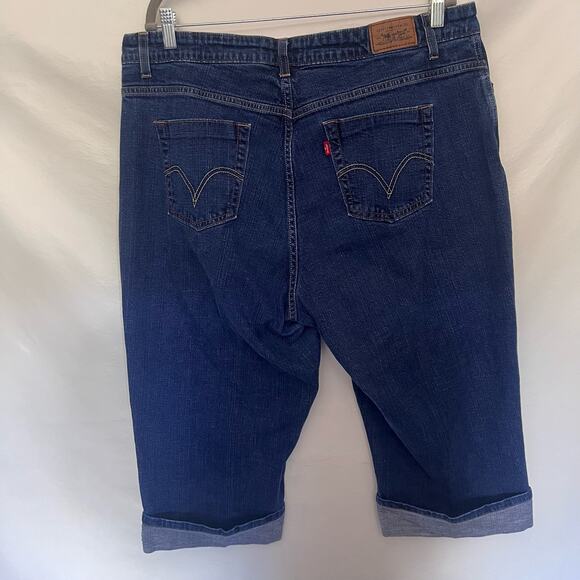 Levis 515 Capri Womens Jeans Sz 20 Y2K Americana Cuffed Hem Midrise Classic - Picture 6 of 10